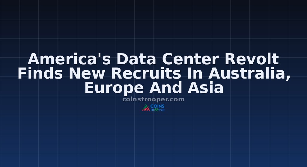 America's Data Center Revolt Finds New Recruits In Australia, Europe And Asia