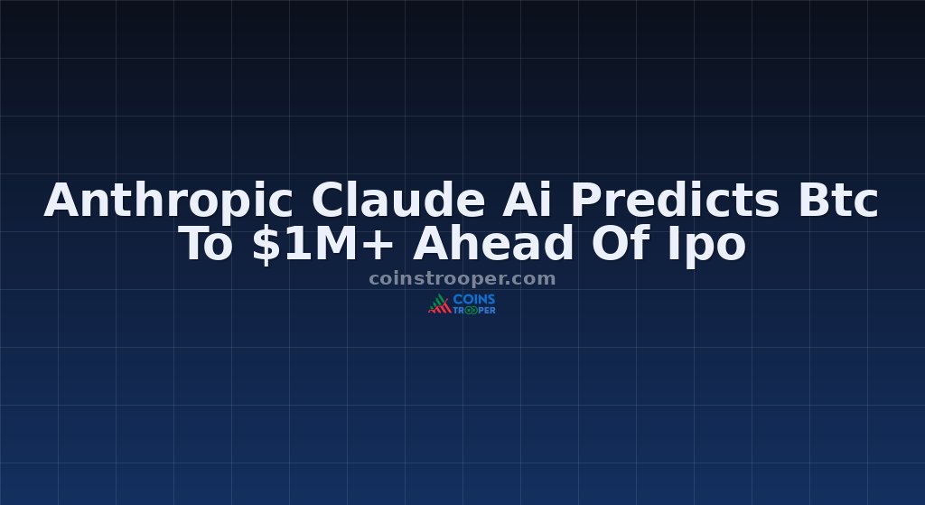 Anthropic Claude Ai Predicts Btc To $1M+ Ahead Of Ipo