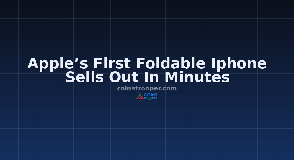 Apple’s First Foldable Iphone Sells Out In Minutes