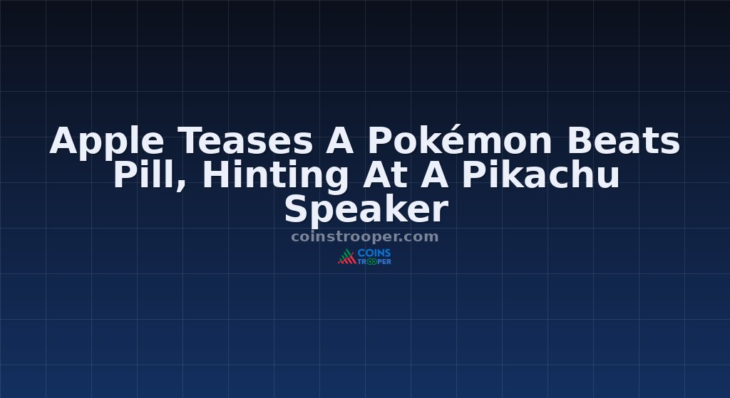 Apple Teases A Pokémon Beats Pill, Hinting At A Pikachu Speaker