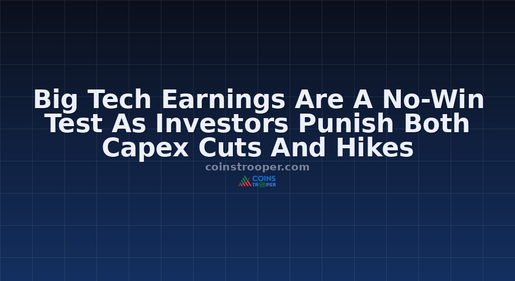 Big Tech Earnings Are A No-Win Test As Investors Punish Both Capex Cuts And Hikes