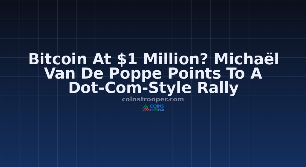 Bitcoin At $1 Million? Michaël Van De Poppe Points To A Dot-Com-Style Rally