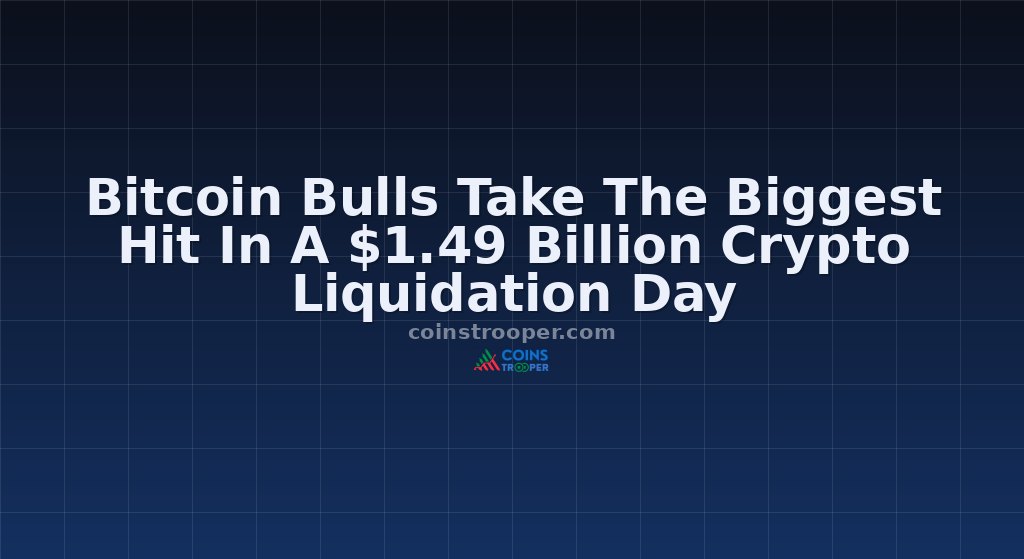 Bitcoin Bulls Take The Biggest Hit In A $1.49 Billion Crypto Liquidation Day