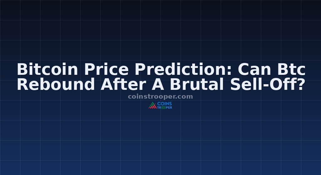 Bitcoin Price Prediction: Can Btc Rebound After A Brutal Sell-Off?