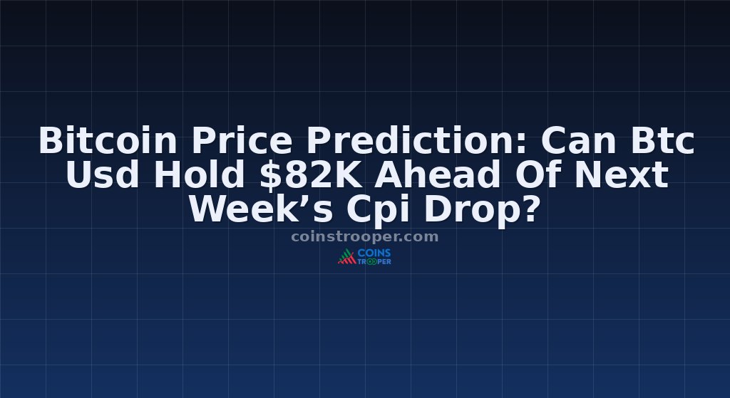 Bitcoin Price Prediction: Can Btc Usd Hold $82K Ahead Of Next Week’s Cpi Drop?