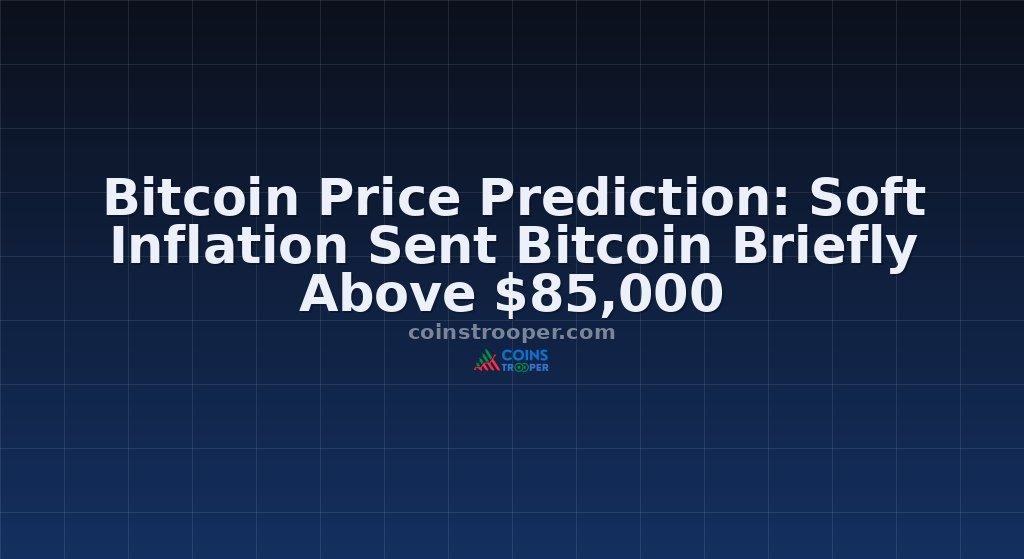 Bitcoin Price Prediction: Soft Inflation Sent Bitcoin Briefly Above $85,000