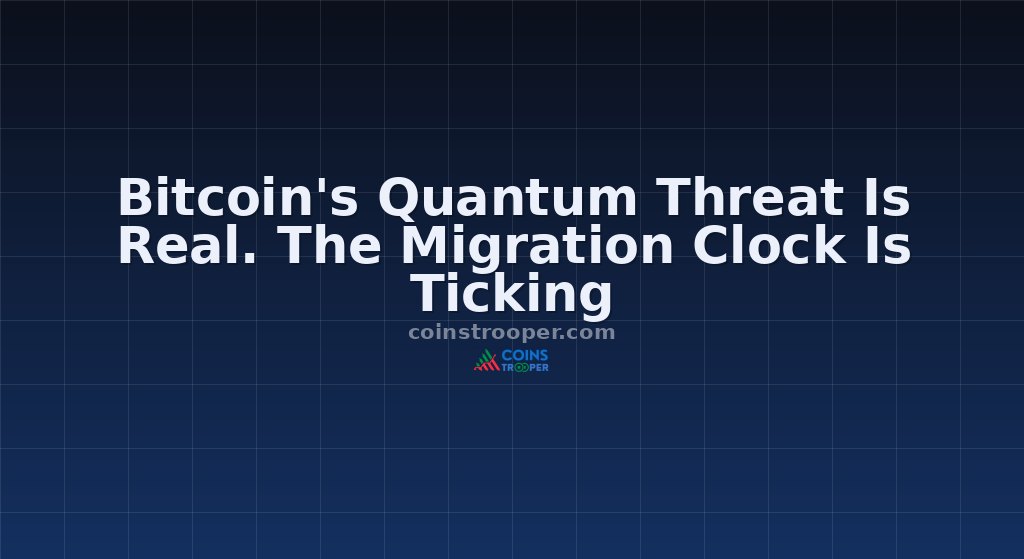 Bitcoin's Quantum Threat Is Real. The Migration Clock Is Ticking