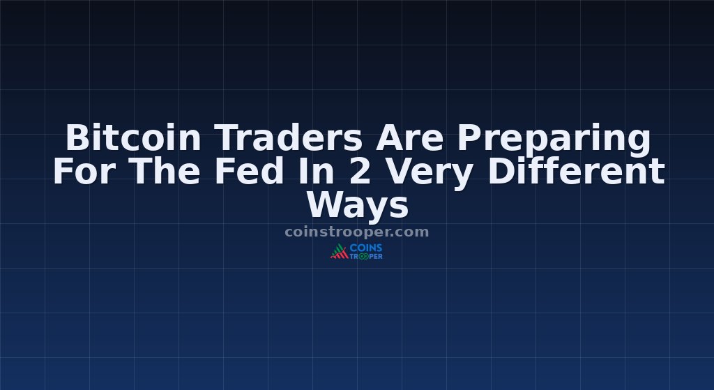 Bitcoin Traders Are Preparing For The Fed In 2 Very Different Ways