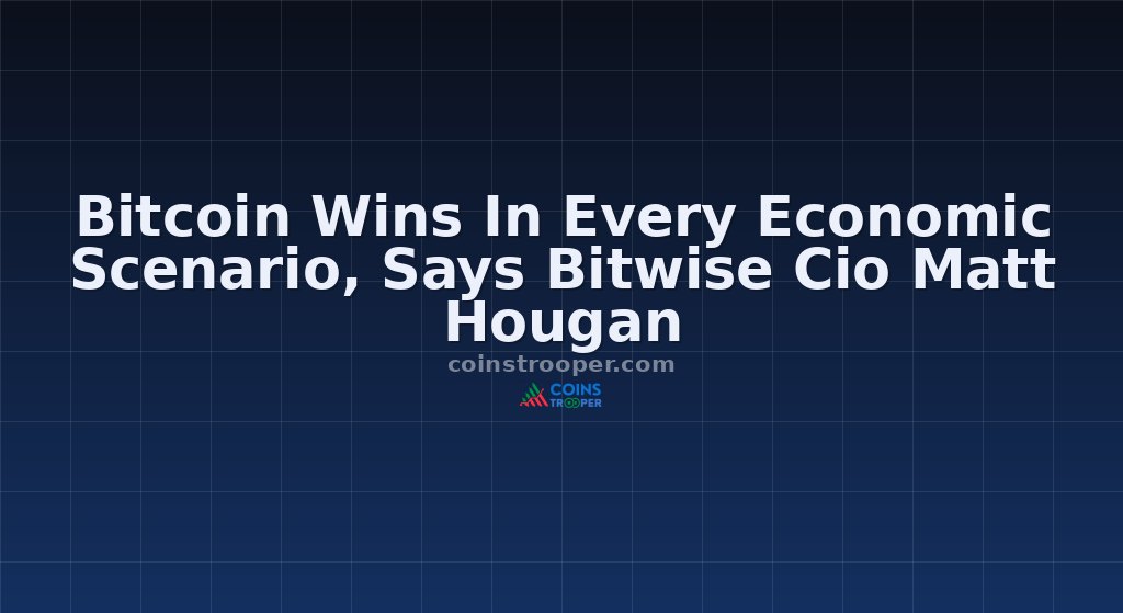 Bitcoin Wins In Every Economic Scenario, Says Bitwise Cio Matt Hougan