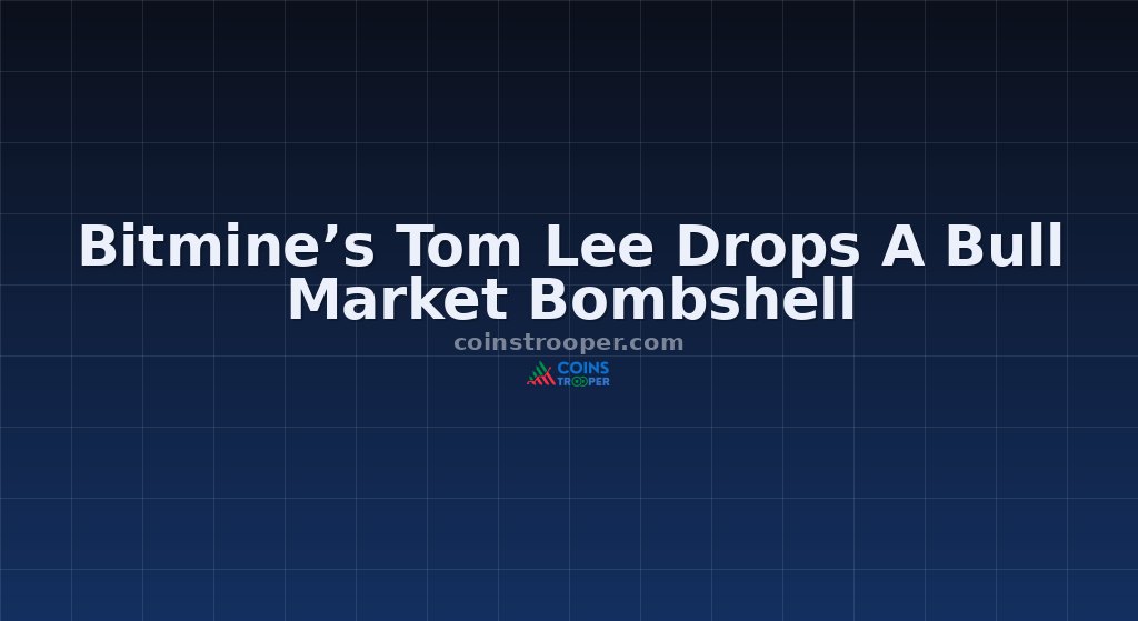 Bitmine’s Tom Lee Drops A Bull Market Bombshell