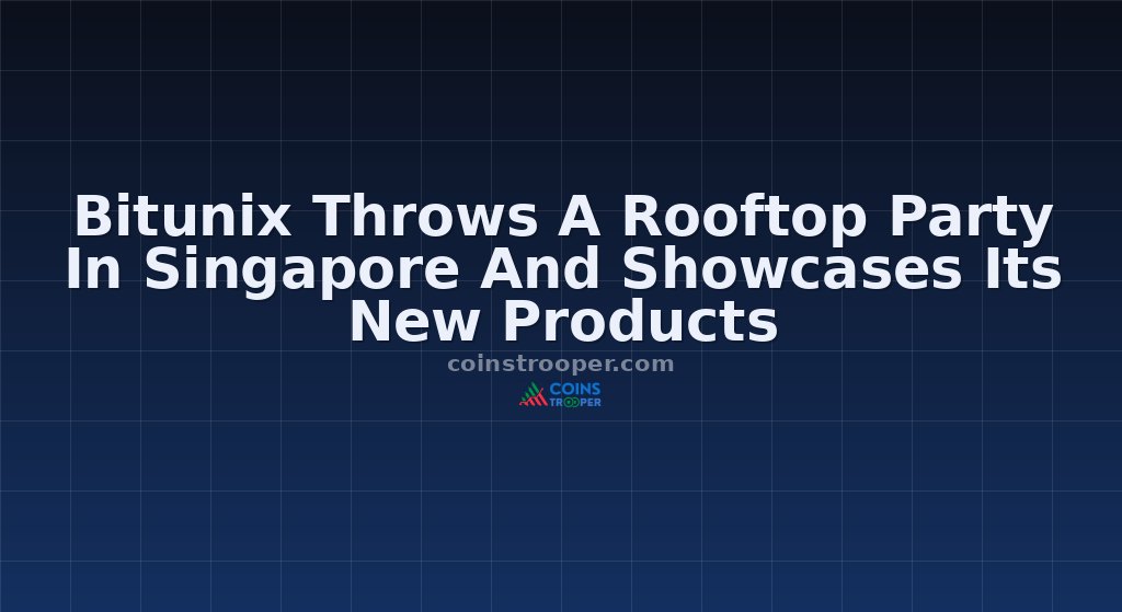 Bitunix Throws A Rooftop Party In Singapore And Showcases Its New Products