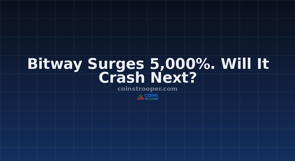Bitway Surges 5,000%. Will It Crash Next?