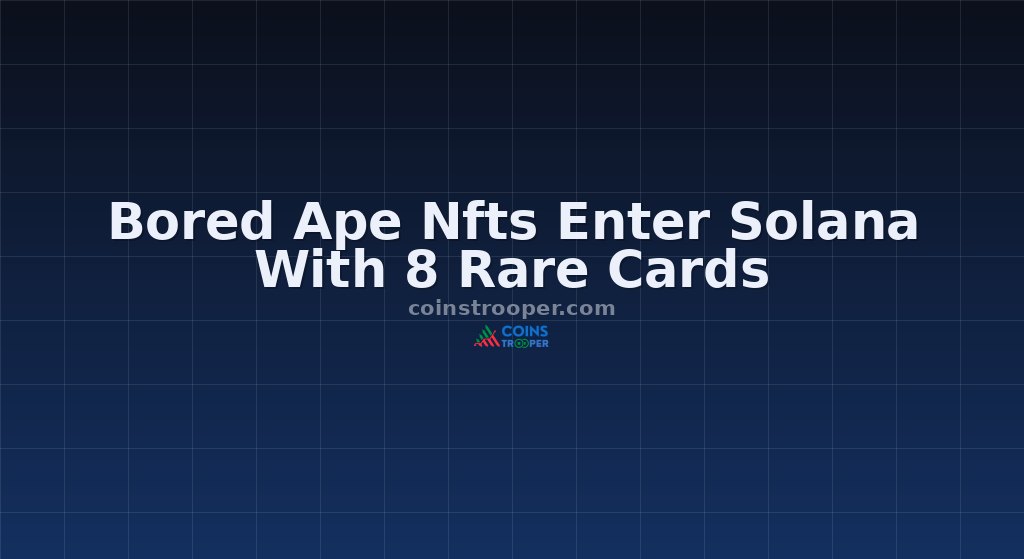 Bored Ape Nfts Enter Solana With 8 Rare Cards