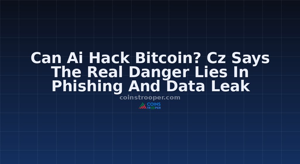 Can Ai Hack Bitcoin? Cz Says The Real Danger Lies In Phishing And Data Leak