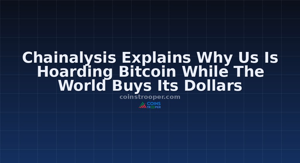 Chainalysis Explains Why Us Is Hoarding Bitcoin While The World Buys Its Dollars