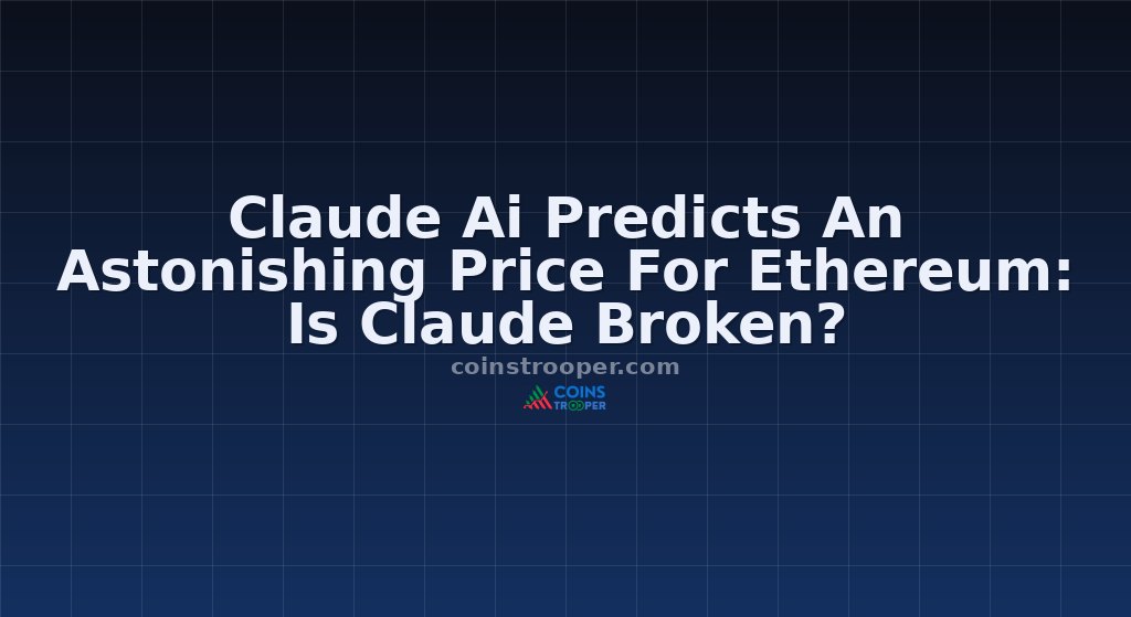 Claude Ai Predicts An Astonishing Price For Ethereum: Is Claude Broken?
