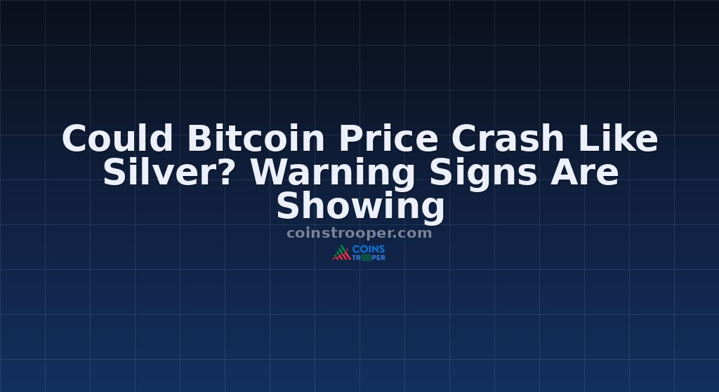 Could Bitcoin Price Crash Like Silver? Warning Signs Are Showing