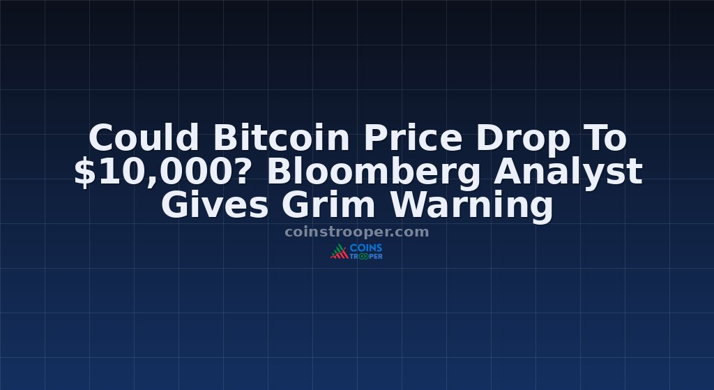 Could Bitcoin Price Drop To $10,000? Bloomberg Analyst Gives Grim Warning