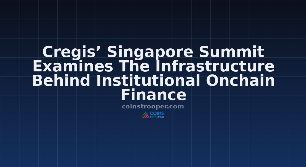 Cregis’ Singapore Summit Examines The Infrastructure Behind Institutional Onchain Finance
