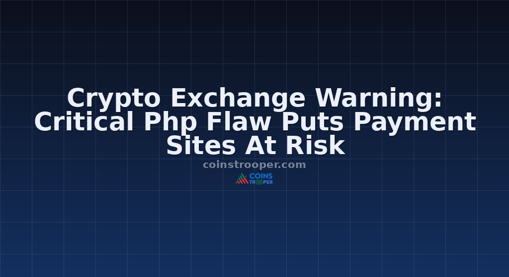 Crypto Exchange Warning: Critical Php Flaw Puts Payment Sites At Risk