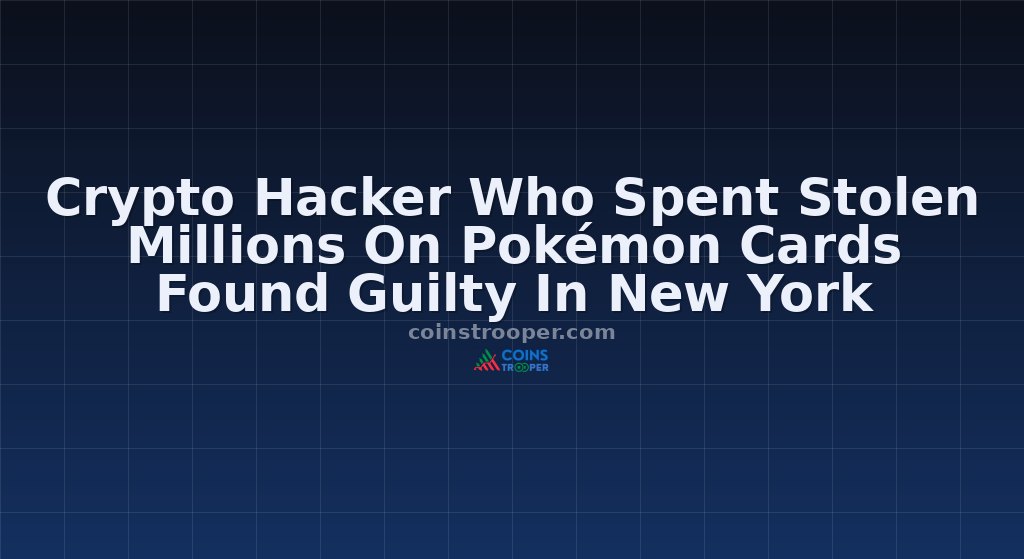 Crypto Hacker Who Spent Stolen Millions On Pokémon Cards Found Guilty In New York