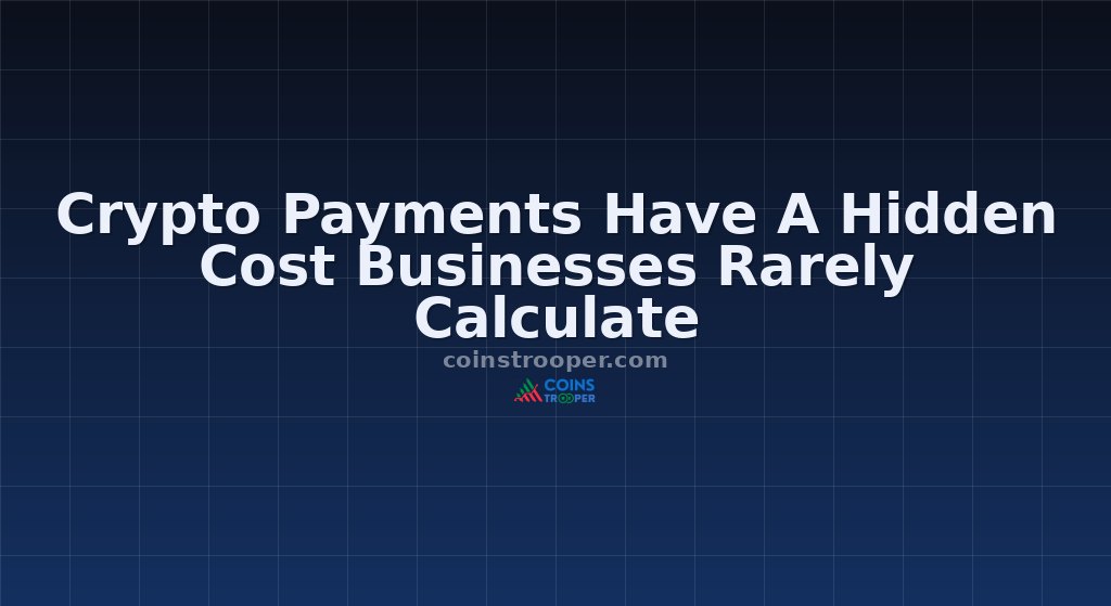 Crypto Payments Have A Hidden Cost Businesses Rarely Calculate