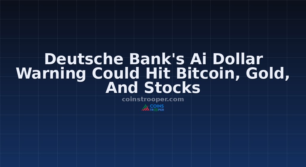 Deutsche Bank's Ai Dollar Warning Could Hit Bitcoin, Gold, And Stocks