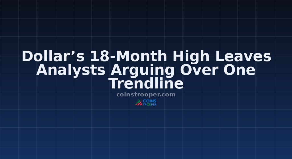 Dollar’s 18-Month High Leaves Analysts Arguing Over One Trendline