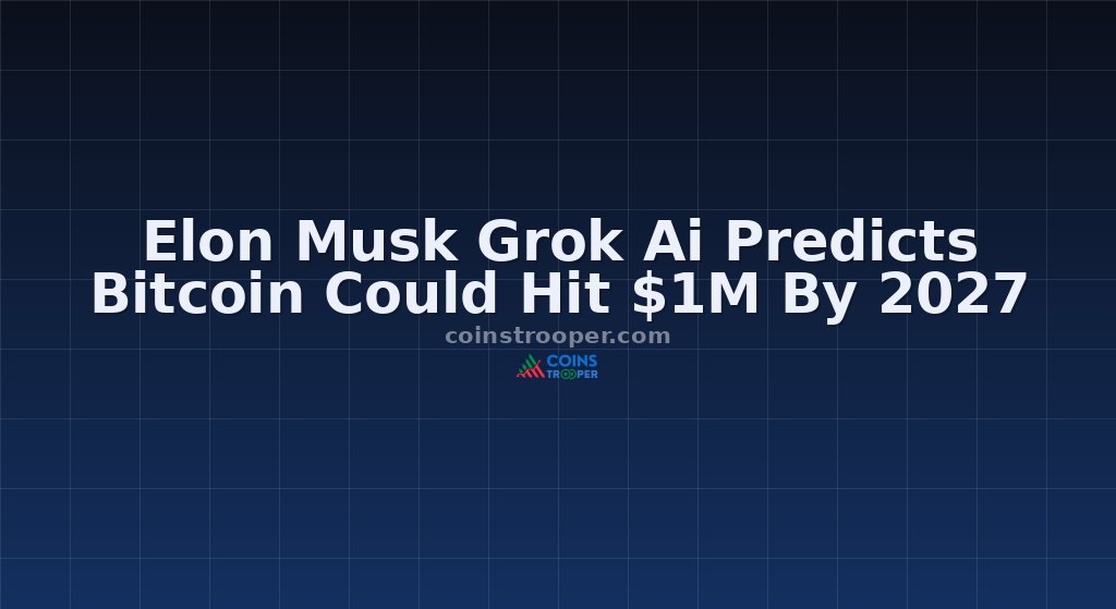 Elon Musk Grok Ai Predicts Bitcoin Could Hit $1M By 2027
