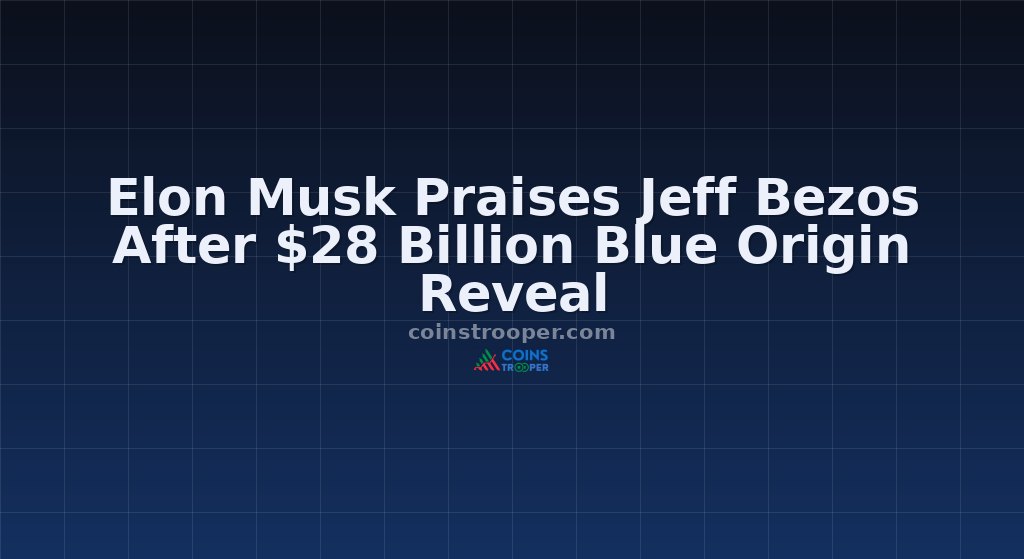 Elon Musk Praises Jeff Bezos After $28 Billion Blue Origin Reveal