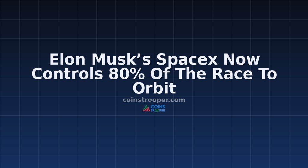 Elon Musk’s Spacex Now Controls 80% Of The Race To Orbit