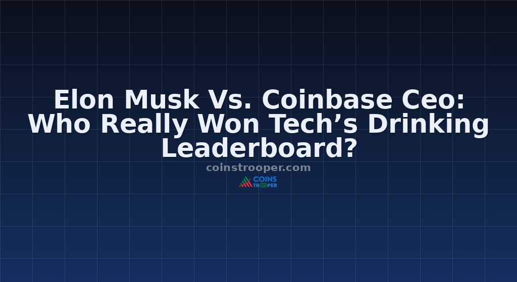 Elon Musk Vs. Coinbase Ceo: Who Really Won Tech’s Drinking Leaderboard?