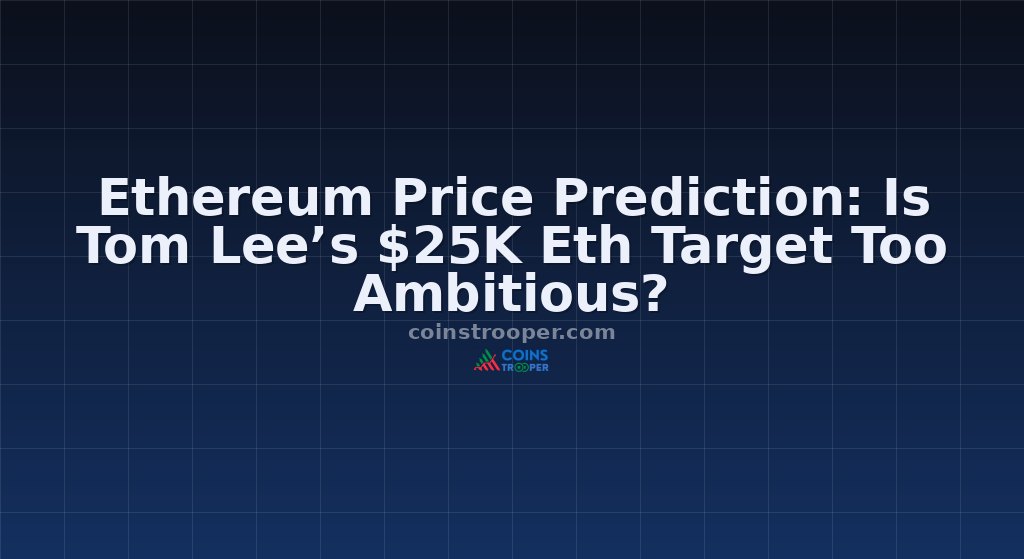 Ethereum Price Prediction: Is Tom Lee’s $25K Eth Target Too Ambitious?
