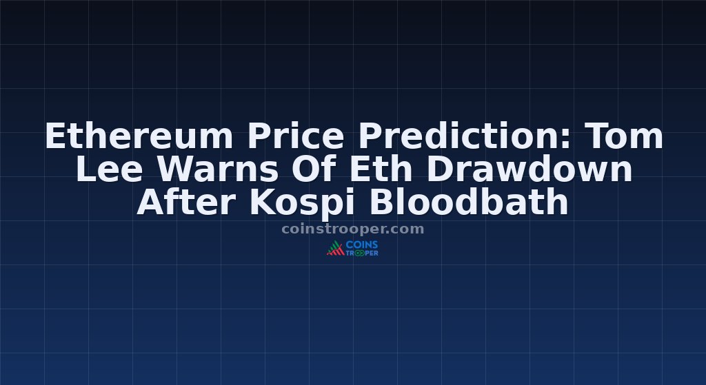 Ethereum Price Prediction: Tom Lee Warns Of Eth Drawdown After Kospi Bloodbath