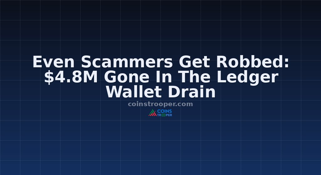 Even Scammers Get Robbed: $4.8M Gone In The Ledger Wallet Drain