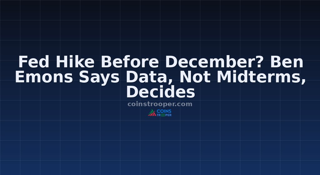 Fed Hike Before December? Ben Emons Says Data, Not Midterms, Decides