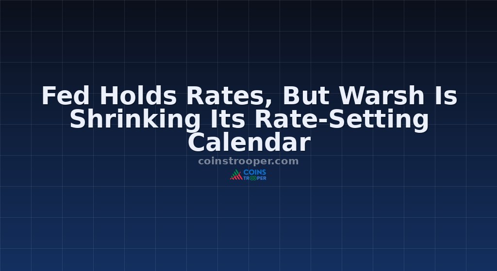 Fed Holds Rates, But Warsh Is Shrinking Its Rate-Setting Calendar