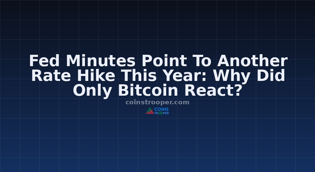 Fed Minutes Point To Another Rate Hike This Year: Why Did Only Bitcoin React?