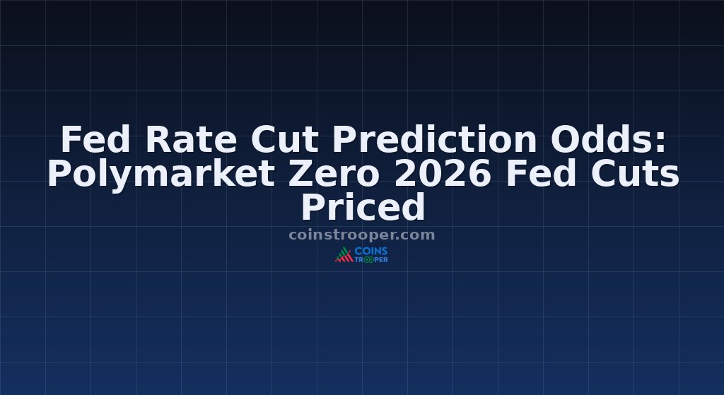 Fed Rate Cut Prediction Odds: Polymarket Zero 2026 Fed Cuts Priced