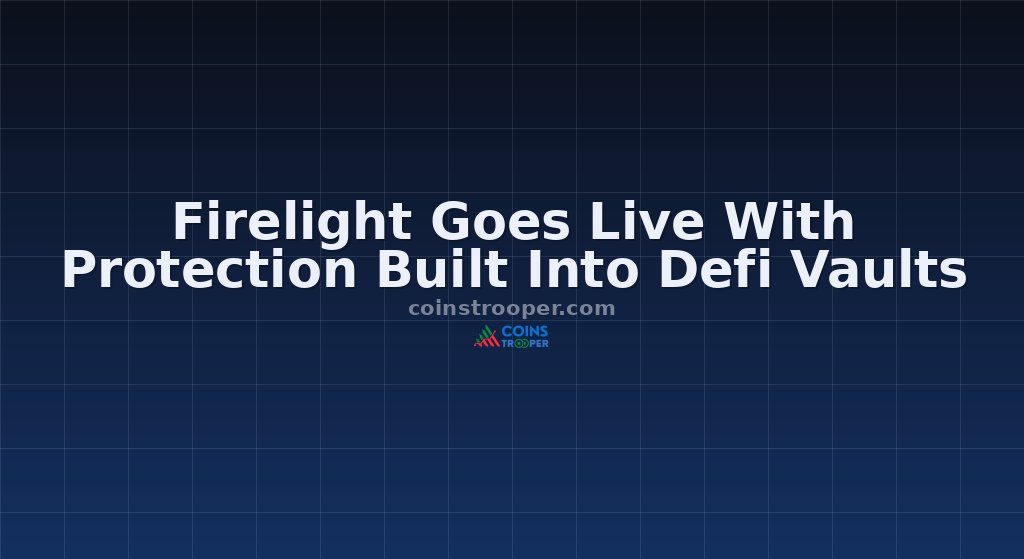 Firelight Goes Live With Protection Built Into Defi Vaults