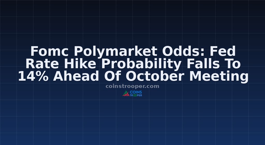 Fomc Polymarket Odds: Fed Rate Hike Probability Falls To 14% Ahead Of October Meeting