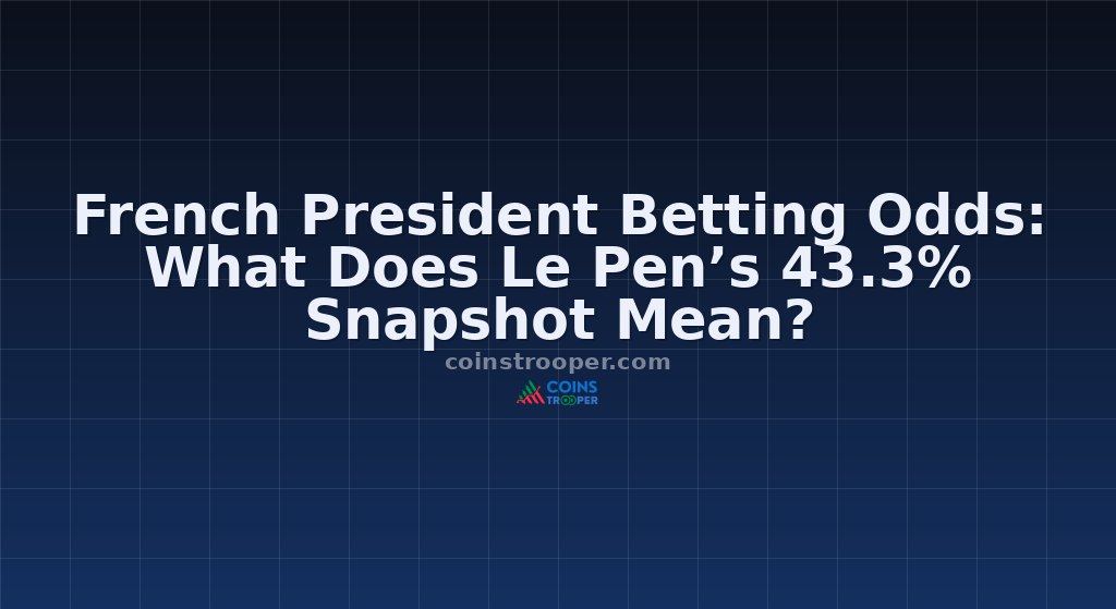 French President Betting Odds: What Does Le Pen’s 43.3% Snapshot Mean?