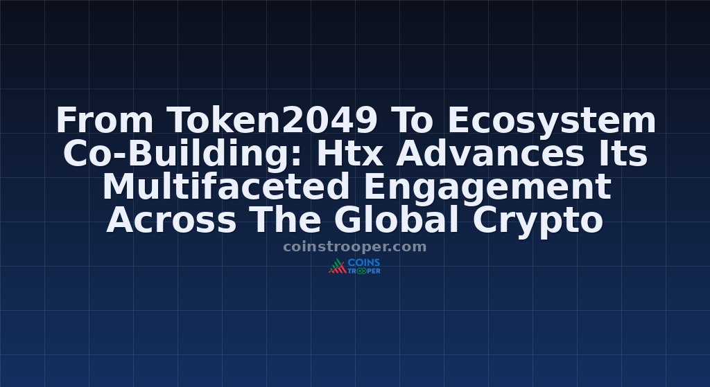 From Token2049 To Ecosystem Co-Building: Htx Advances Its Multifaceted Engagement Across The Global Crypto Industry