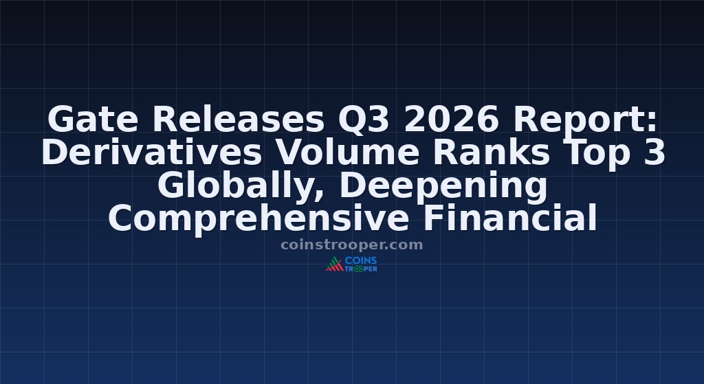 Gate Releases Q3 2026 Report: Derivatives Volume Ranks Top 3 Globally, Deepening Comprehensive Financial Ecosystem