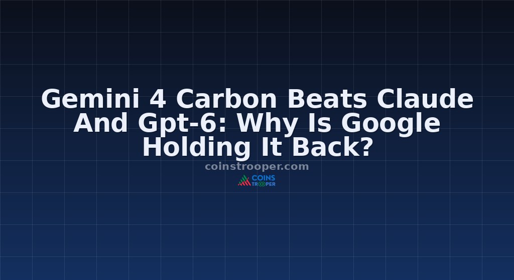Gemini 4 Carbon Beats Claude And Gpt-6: Why Is Google Holding It Back?