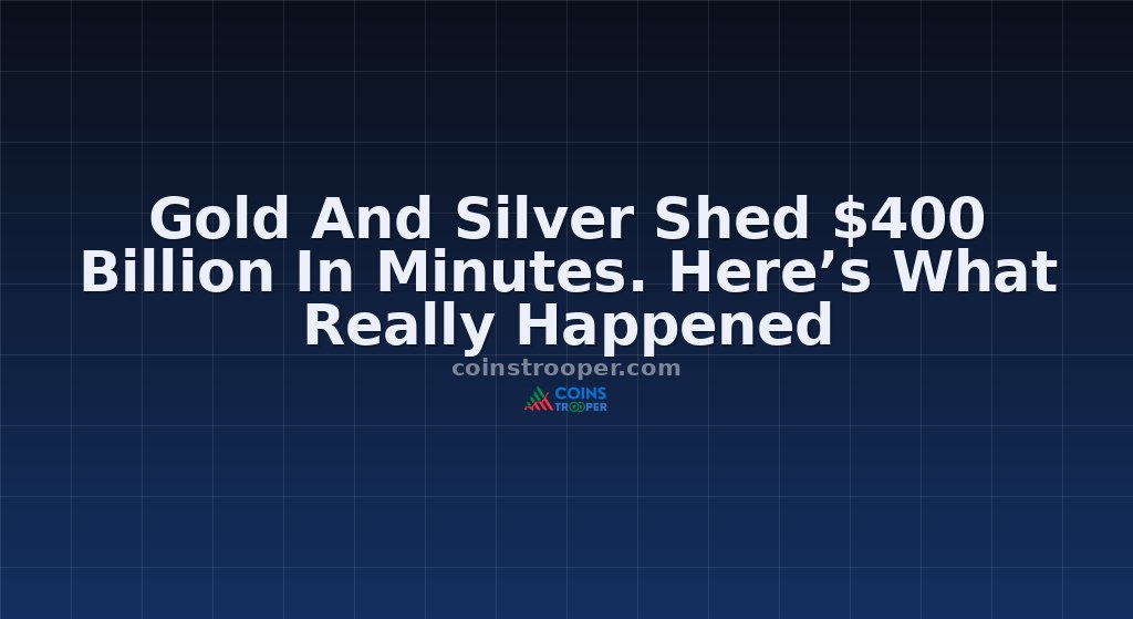 Gold And Silver Shed $400 Billion In Minutes. Here’s What Really Happened