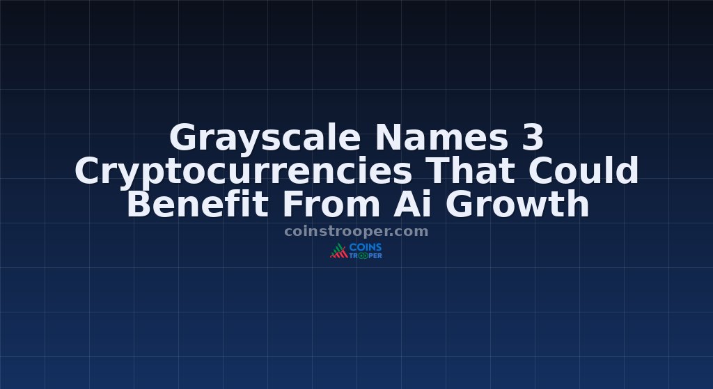Grayscale Names 3 Cryptocurrencies That Could Benefit From Ai Growth