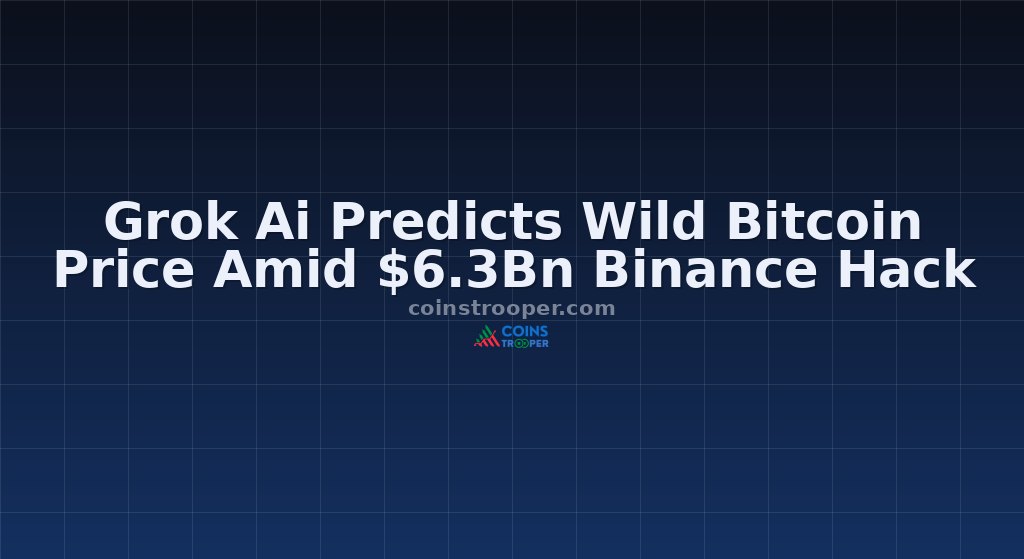 Grok Ai Predicts Wild Bitcoin Price Amid $6.3Bn Binance Hack