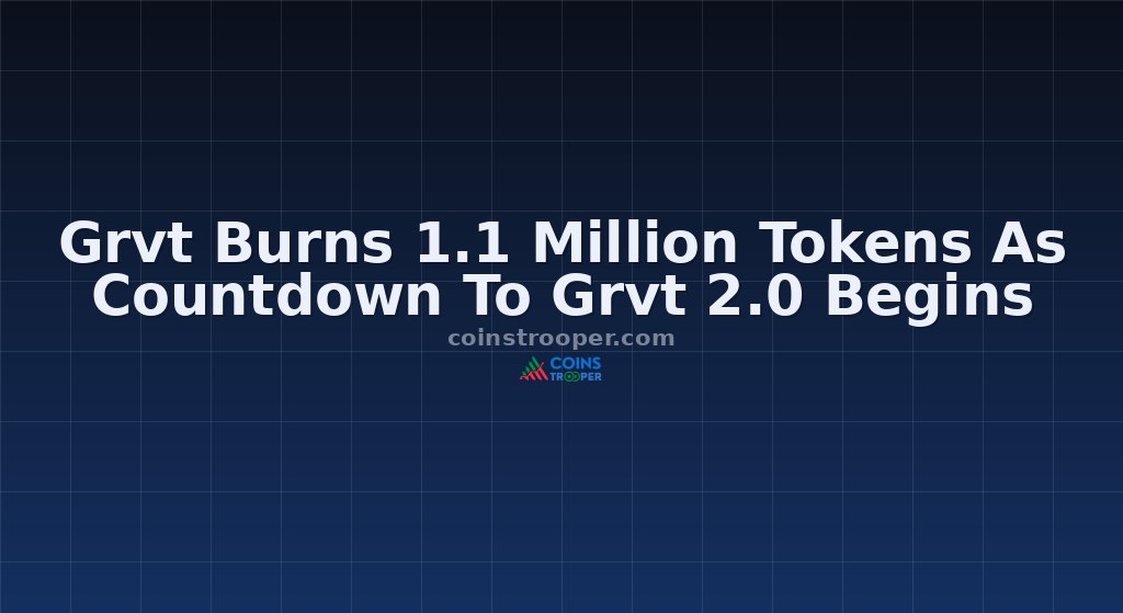 Grvt Burns 1.1 Million Tokens As Countdown To Grvt 2.0 Begins