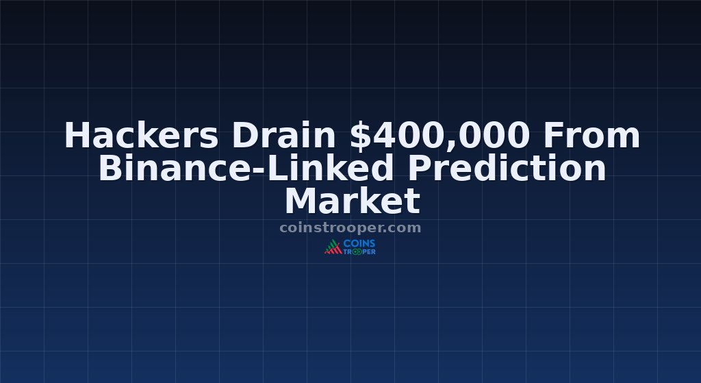 Hackers Drain $400,000 From Binance-Linked Prediction Market